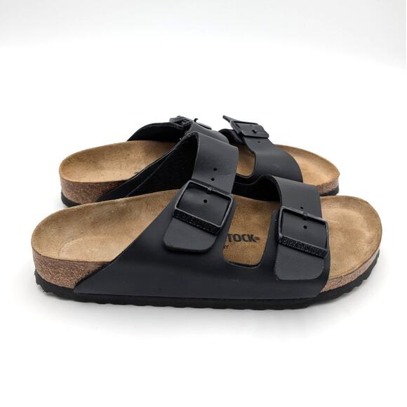 Birkenstock Arizona Birko-Flor Slide Sandals Unisex Black Size USW8/M6 EU39 - Picture 3 of 11